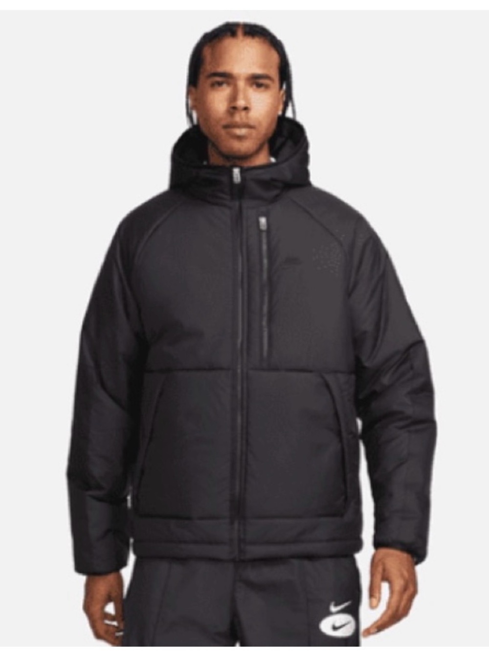 Nike Black Hooded Puffer Jacket